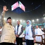 Presiden prabowo subianto menghadiri acara puncak harkopnas ke 79 di indonesia arena jakarta minggu 127